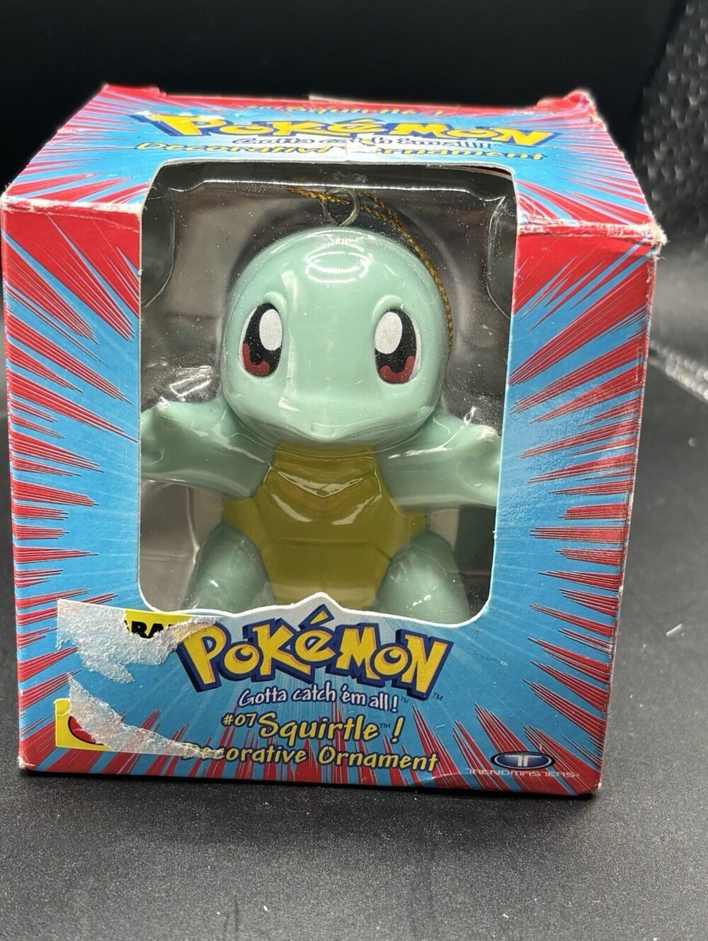 Vintage 1999 Nintendo Pokemon  #07 Squirtle Christmas Decorative Ornament in Box